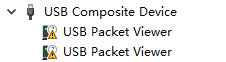 设备管理器中的USB Packet Viewer