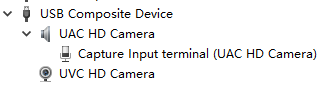 UVC摄像头和一个UAC麦克风