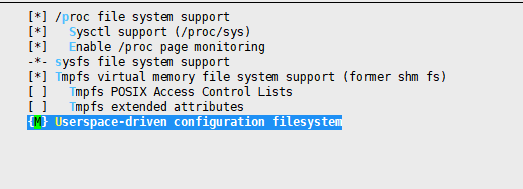 Userspace-driven configuration filesystem